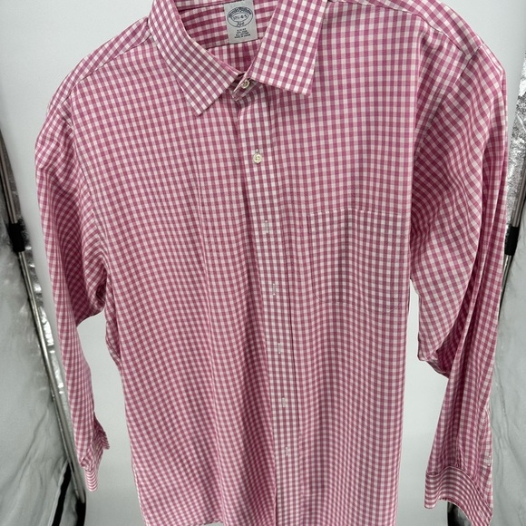 Brooks Brothers Other - Brooks Brothers Pink Checkered Casual Button Down Shirt